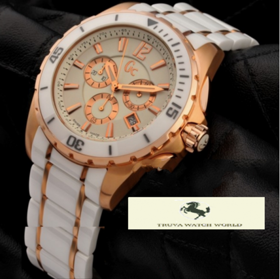 HK1335 GUESS COLLECTİON X76001G1S BEYAZ GOLD ERKEK SAATİ